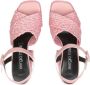 Sergio Rossi sr Seville platform raffia sandals Pink - Thumbnail 4