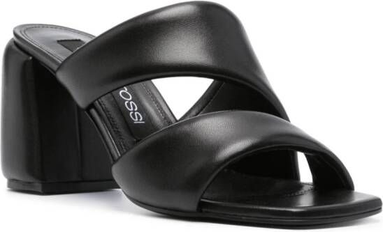 Sergio Rossi SR Songy 80mm leather sandals Black