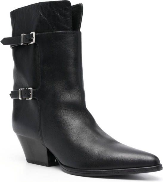 Sergio Rossi SR Thalestris 55mm leather ankle boots Black