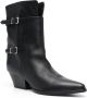 Sergio Rossi SR Thalestris 55mm leather ankle boots Black - Thumbnail 2