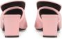 Sergio Rossi SR1 60mm leather mules Pink - Thumbnail 3