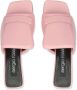 Sergio Rossi SR1 60mm leather mules Pink - Thumbnail 4