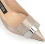 Sergio Rossi Sr1 75mm leather pumps Gold - Thumbnail 5