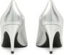 Sergio Rossi SR1 75mm metallic-finish leather pumps Silver - Thumbnail 3