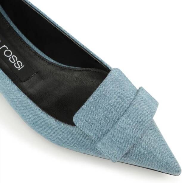 Sergio Rossi SR1 denim ballerina shoes Blue
