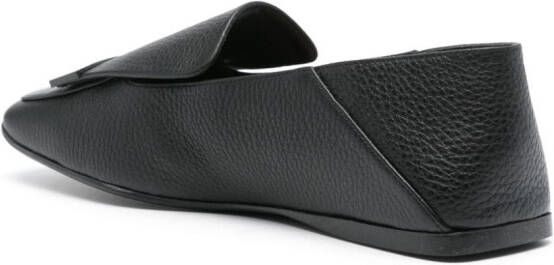 Sergio Rossi SR1 grained leather loafers Black
