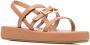 Sergio Rossi strap design leather sandals Brown - Thumbnail 2