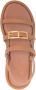 Sergio Rossi strap design leather sandals Brown - Thumbnail 4