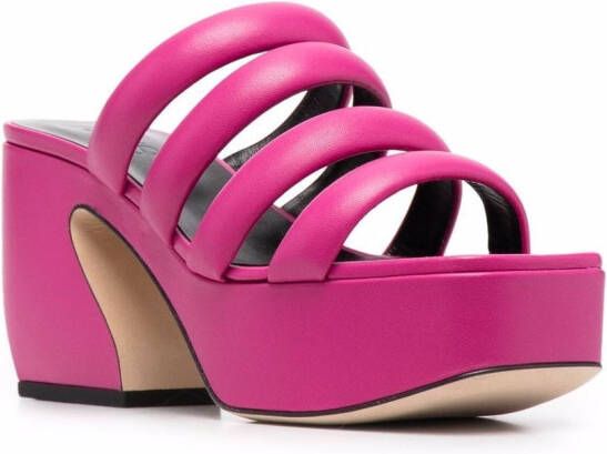 Sergio Rossi strap-detail open-toe sandals Pink