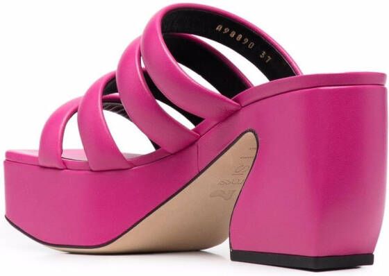 Sergio Rossi strap-detail open-toe sandals Pink