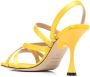 Sergio Rossi strappy 95mm leather sandals Yellow - Thumbnail 3