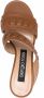 Sergio Rossi Tied-Up 90mm leather sandals Brown - Thumbnail 4