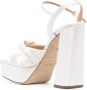 Sergio Rossi twist-detail 140mm leather sandals White - Thumbnail 3