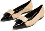 Sergio Rossi two-tone leather ballerina shoes Neutrals - Thumbnail 4