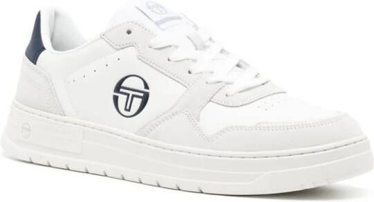 Sergio Tacchini logo-embossed leather sneakers White