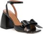 SHUSHU TONG oversize-bow detail sandals Black - Thumbnail 2