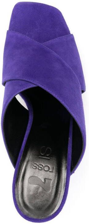 Si Rossi 135mm slip-on sandals Purple