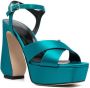 Si Rossi 140mm buckle-fastening sandals Blue - Thumbnail 2