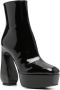 Si Rossi 140mm patent-finish leather boots Black - Thumbnail 2