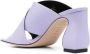 Si Rossi 80mm crossover-strap mules Purple - Thumbnail 3
