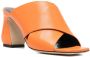 Si Rossi 80mm leather mules Orange - Thumbnail 2