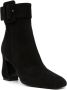 Si Rossi 85mm square-toe leather boots Black - Thumbnail 2