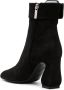 Si Rossi 85mm square-toe leather boots Black - Thumbnail 3