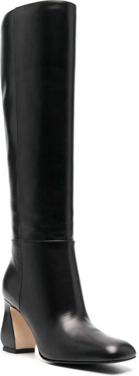 Si Rossi 90mm knee-high leather boots Black