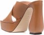 Si Rossi 90mm platform leather mules Brown - Thumbnail 3
