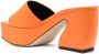 Si Rossi 95mm sculpted-heel mules Orange - Thumbnail 3