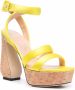 Si Rossi Antonia satin sandals Yellow - Thumbnail 2