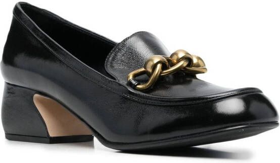 Si Rossi chain-link loafer pumps Black