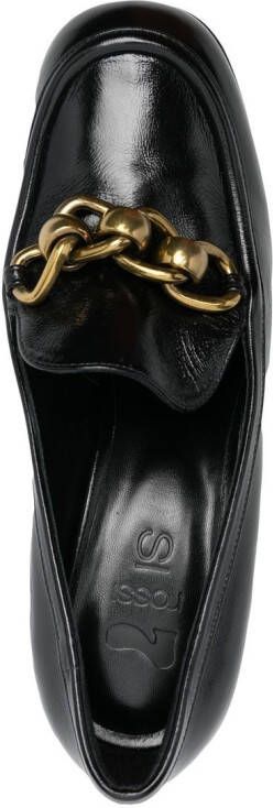 Si Rossi chain-link loafer pumps Black