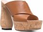 Si Rossi cork platform open-toe sandals Brown - Thumbnail 2