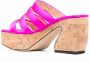 Si Rossi cork platform open-toe sandals Pink - Thumbnail 3