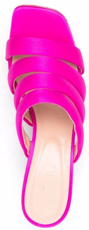 Si Rossi cork platform open-toe sandals Pink