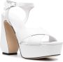 Si Rossi platform sculpted-heel sandals White - Thumbnail 2