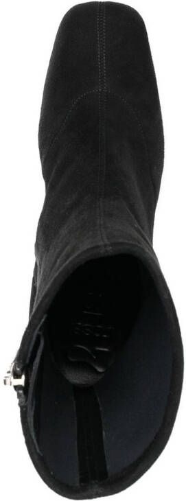 Si Rossi sculpted-heel platform ankle boots Black