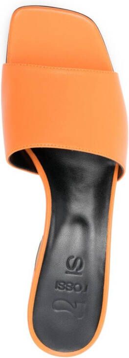 Si Rossi single-strap leather mules Orange