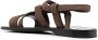 Silvano Sassetti flat strappy-design sandals Brown - Thumbnail 3