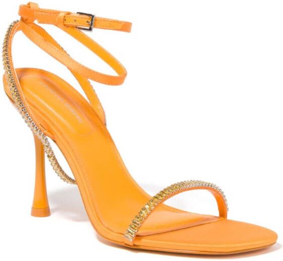 Simkhai crystal-embellished sandals Orange