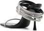 Simkhai Infinity 90mm crystal-embellished leather sandals Black - Thumbnail 3