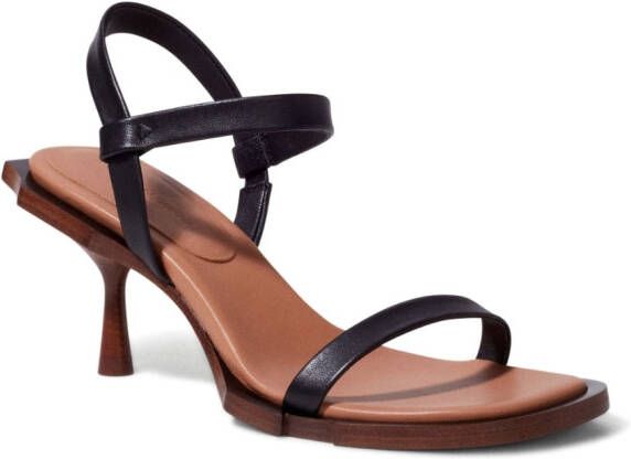 Simkhai Roma heeled leather sandals Brown