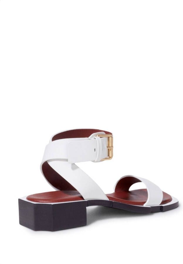 Simkhai Turner buckled sandals White