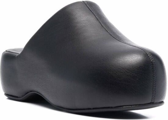 Simon Miller Bubble vegan-leather slide clogs Black