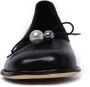Simone Rocha bow-embellished leather ballerina shoes Black - Thumbnail 3