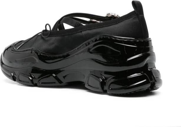 Simone Rocha buckle-embellished ballerina shoes Black