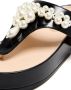 Simone Rocha faux-pearl embellished leather sandals Black - Thumbnail 2