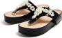 Simone Rocha faux-pearl embellished leather sandals Black - Thumbnail 4