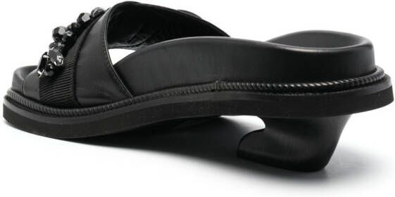 Simone Rocha open-toe leather mules Black
